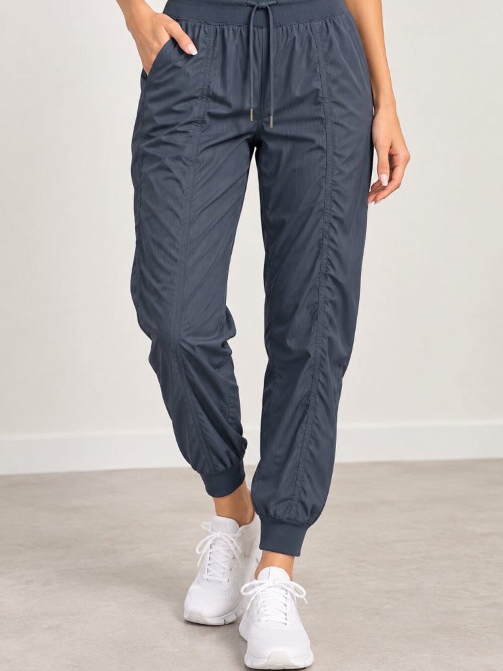 CRZ YOGA Lightweight Ruched Jogger Pants – Women's Large (US 12)